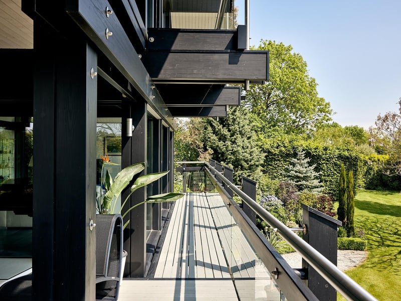 The terrace.