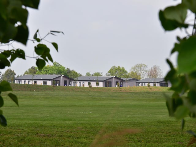 The luxury lodges which blend into the nine-hole golf course have welcomed their first guests.