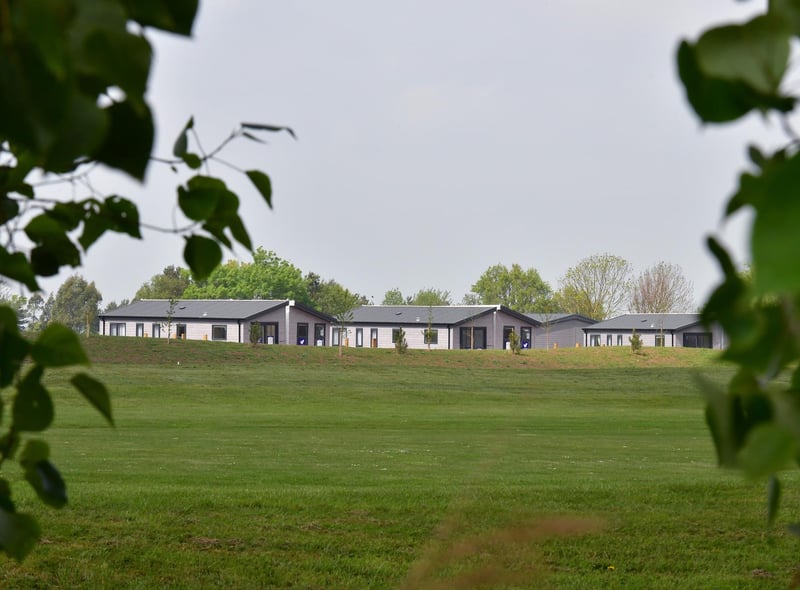 The luxury lodges which blend into the nine-hole golf course have welcomed their first guests.