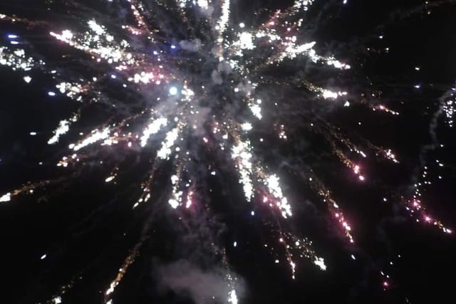 There 'biggest fireworks display' in Skegness took place at the football ground.