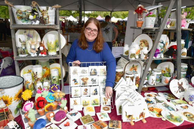 Jane Allenby of Stickford on her Crafty Bear stall. Photos: D.R.Dawson Photography