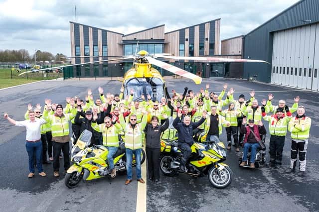 Lincs & Notts Air Ambulance wish Lincolnshire Emergency Blood Bikes Service a happy tenth birthday.