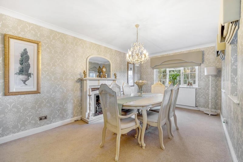 The dining room.