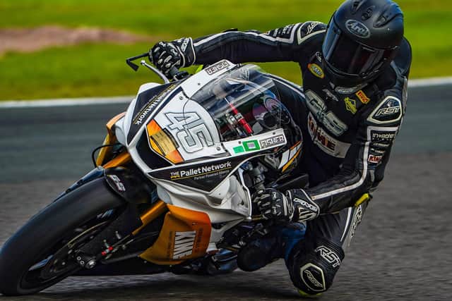 Tom FIsher rides to second spot. Pic: Camipix.