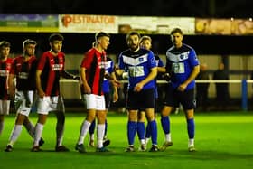 Goalscorer Richard Ford,. Pic by Steve W Davies Photography.