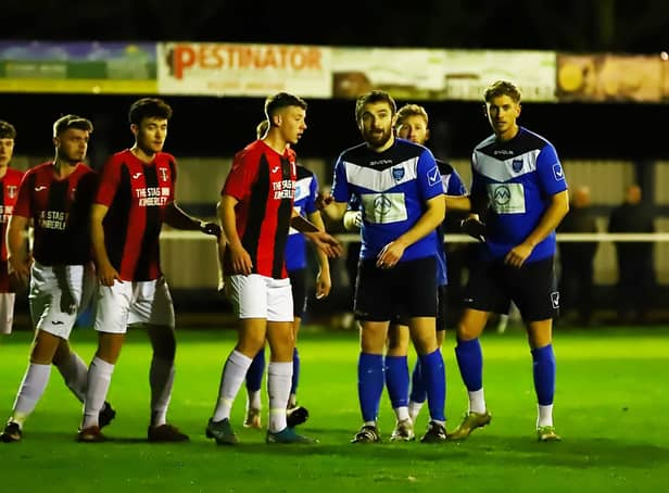 Goalscorer Richard Ford,. Pic by Steve W Davies Photography.