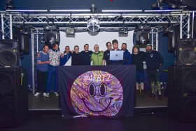 Some of the DJs at the 24-Hour charity rave event. Photo: Holly Parkinson