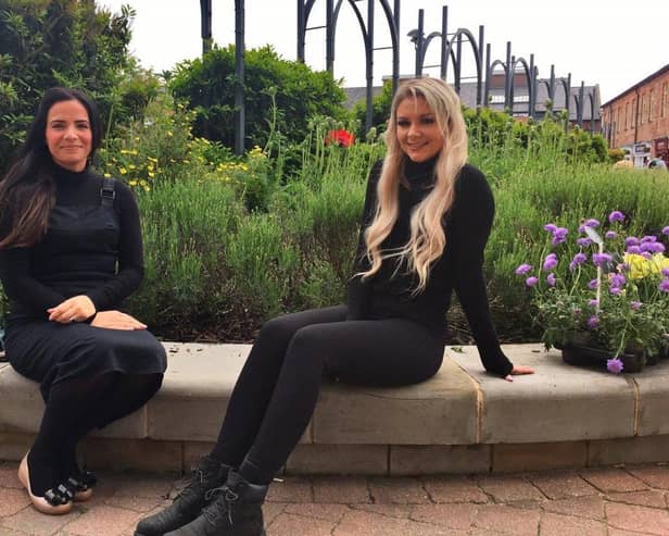 The Florist’s Laura Bellemy and Abby Millis.