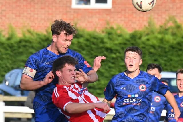 Action from Saturday's game with Immingham. Photo: Rob Savage.