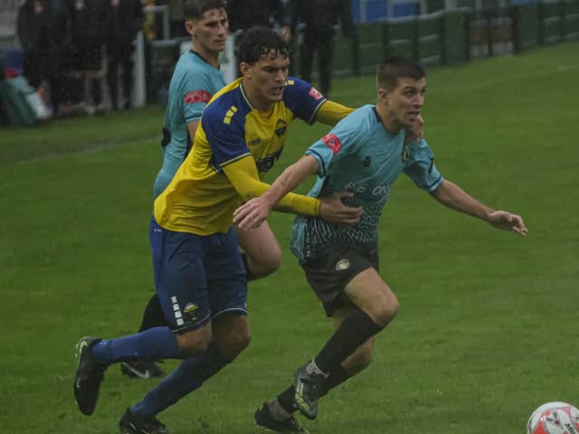 Trinity on their way to a hard-earneed win at Warrington. Photo by Jordan Vaughan.