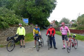 Dave Jacklin. Trevor Halstead, Daniel Nicholson and Barry Markham  in Alkborough.