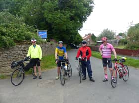 Dave Jacklin. Trevor Halstead, Daniel Nicholson and Barry Markham  in Alkborough.