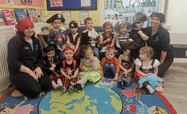 Joining in Talk Like a Pirate Day at Pegasus Childcare Centre. Image: supplied by Pegasus