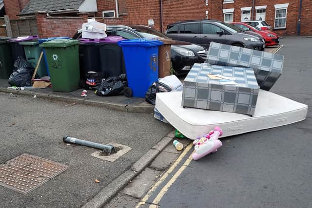 One of Ken McIntosh's many photos of fly-tips in Boston. This one was from November.
