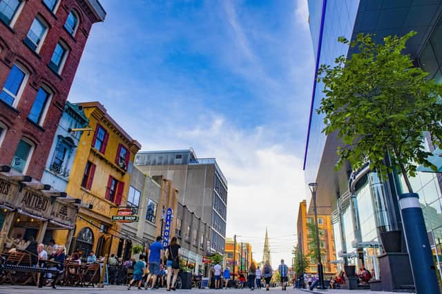 Lively Argyle Street in Halifax (picture: Tourism Nova Scotia)