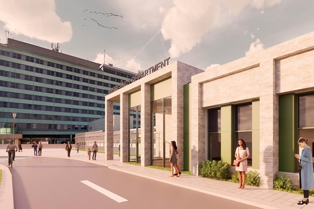 Another artist's impression of the planned new emergency department at Pilgrim Hospital, Boston.