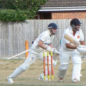 Rob Bee batting for Horncastle on Saturday.