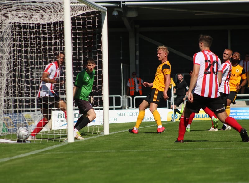 Boston United's first match at the Jakemans Community Stadium was a 5-0 friendly victory over Lincoln City.