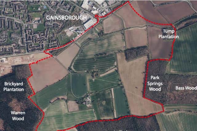 The proposed site for the new housing development