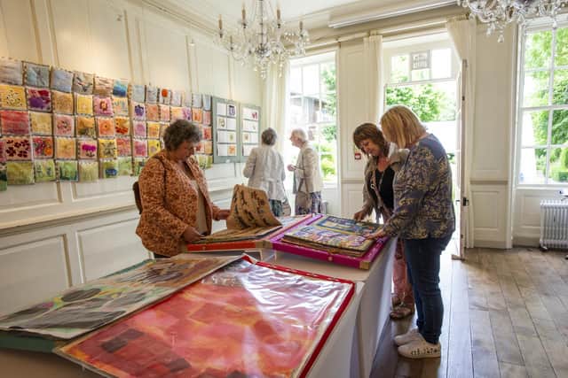 The exhibition in Fydell House, Boston.