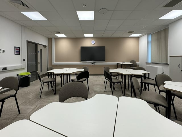 Inside one of the centre's rooms.