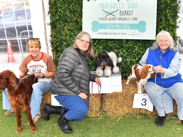 Winner Lottie with Marianne Brett and the runners up