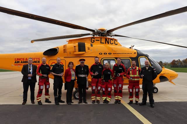 Lincs & Notts Air Ambulance crew have received Platinum Jubilee medals.
