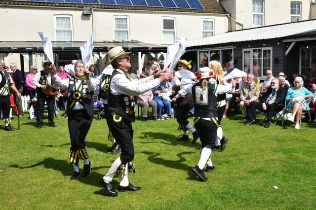 Alford Morris dancers perform at Sutton On Sea & Trusthorpe Carnival.