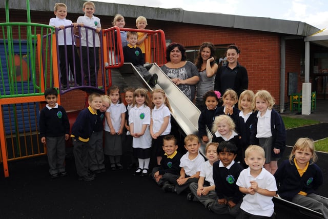 The youngest pupils at Gateford Park School, in Amherst Drive, in 2010.