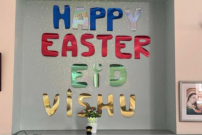 Easter, Eid and Vishu celebrations in Sleaford.