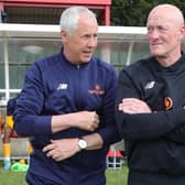 Ian Culverhouse with assistant Paul Bostock : Boston United boss Ian Culverhouse has received the wage budget that he requested, it was been revealed by United chairman David Newton.