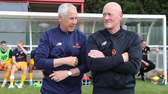 Ian Culverhouse with assistant Paul Bostock : Boston United boss Ian Culverhouse has received the wage budget that he requested, it was been revealed by United chairman David Newton.