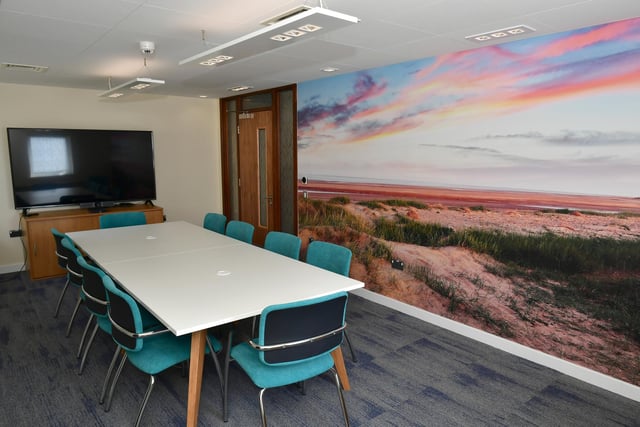 The meeting room at the new Wellbeing Hub.