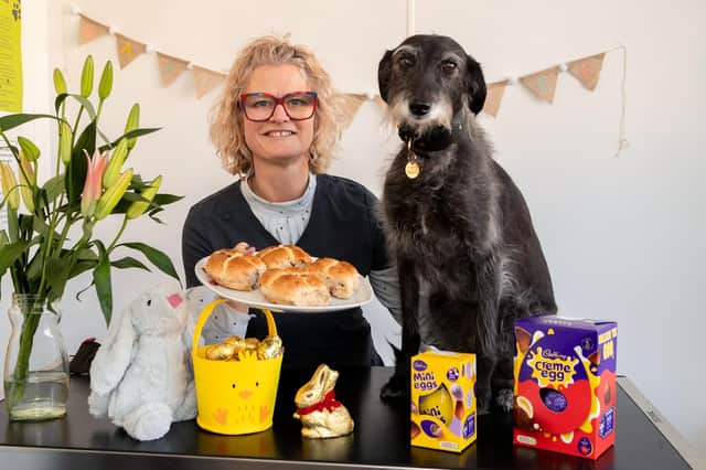 Easter treats such as chocolate eggs and hot cross buns can be toxic to pets