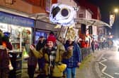 The lantern procession through town during WinterLight. Photo: David Dawson
