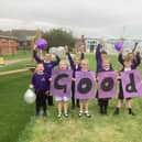 Mablethorpe Primary Academy pupils celebrate their Good Ofsted.