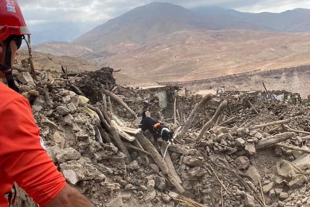 UK ISAR crews are being met with devastation after the earthquake in the Atlas Mountains.