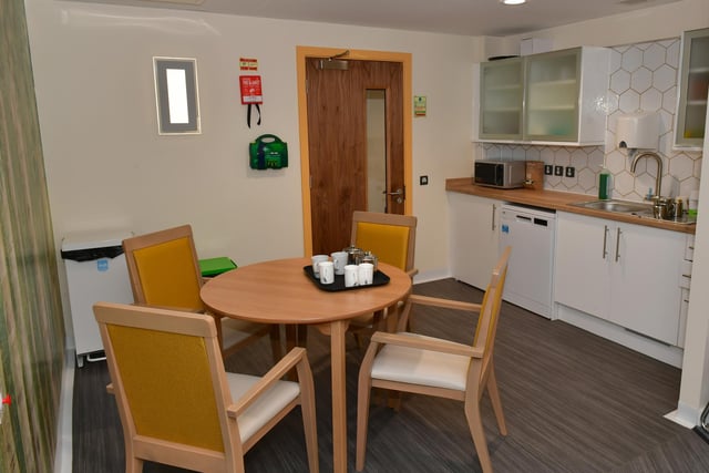 The new Lounge and Kitchen area at the Novak House wellbeing hub.