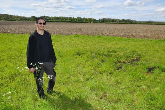 David Forrest who lives at the white house near Moy Park, the AD plant will be in the field at the back of his house. Photo: David Dawson