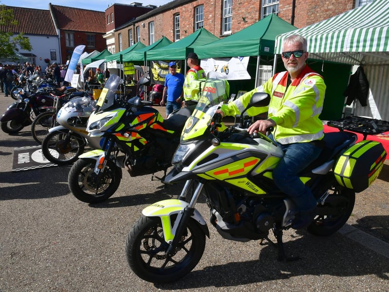 Blood Biker Steve Ackland of Ruskington.