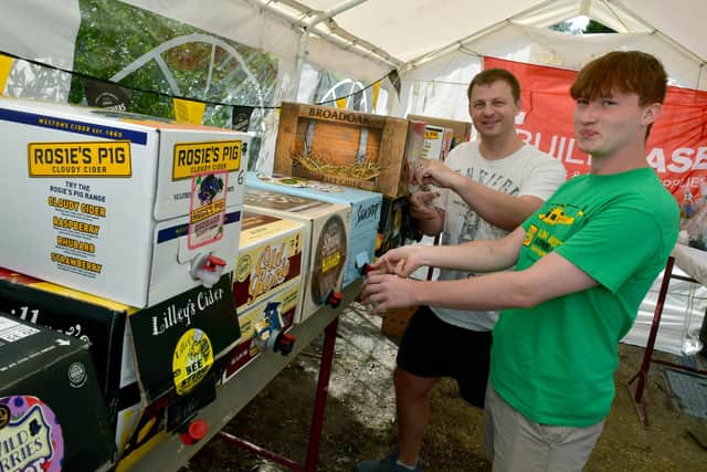 Matt Cutts and Martin Mell at the Sausage Festival.