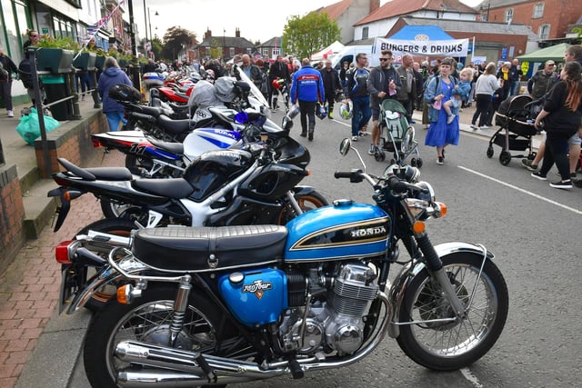 It was a riders takeover as bikes lined the streets.