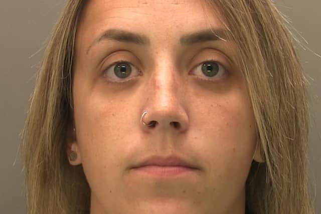 Jailed for six years, Danielle Barrett. Photo: Lincs Police