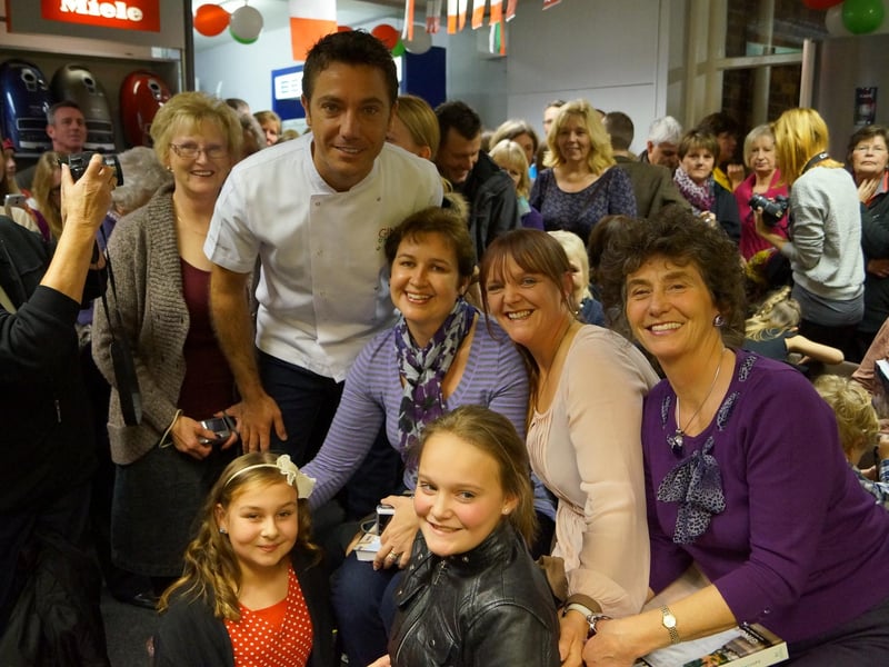 Celebrity chef Gino D'Acampo paid a visit to Peter Rhodes Electrical store, in Market Rasen, 10 years ago.
The visit was part of the prize for the busienss after it won a national competition with electrical company Zanussi.
More than 200 people entered a draw to meet Gino, raising more than £400 for St Andrew’s Children’s Hospice.