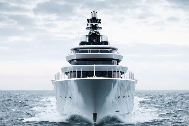 Another angle of the DreAMboat super yacht