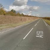 The A158 Skegness Road is closed both ways between Northfield Road and the Partney turn off. Photo: Google Maps