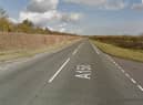 The A158 Skegness Road is closed both ways between Northfield Road and the Partney turn off. Photo: Google Maps