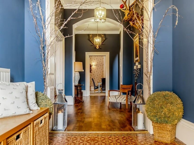 The reception hallway.