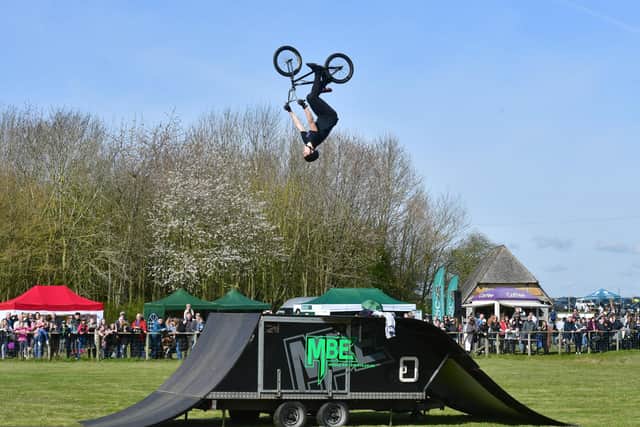 The BMX Show performing at 2022's Countryside Lincs.