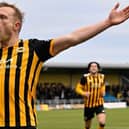 The winning feeling for United. Pic by Russell Dossett.